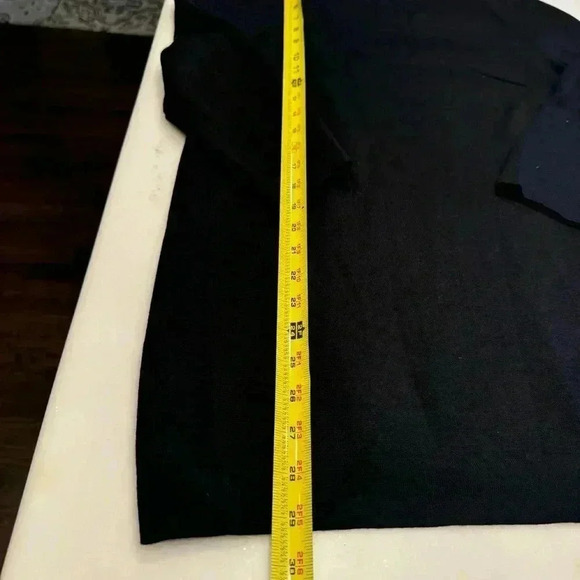 Alberta Ferretti Black Sweater 100% Wool V-back Made In Italy US 6 - Picture 10 of 12